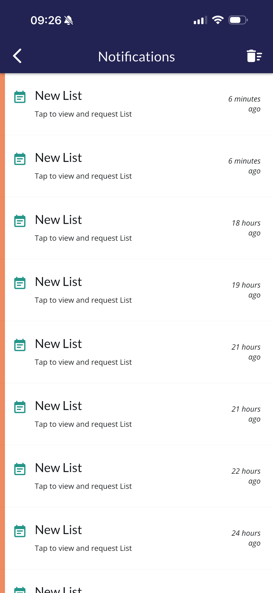 The MySurgAssist app, new list notifications for assistants